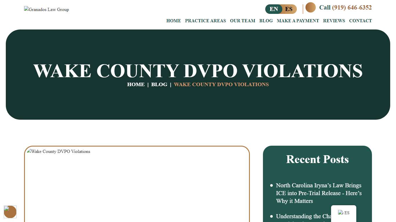 Wake County DVPO Violations 2026