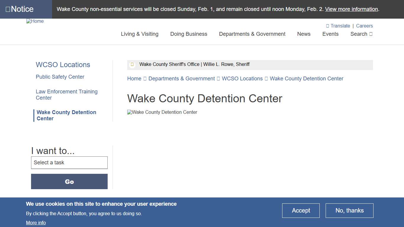 Wake County Detention Center Wake County Government